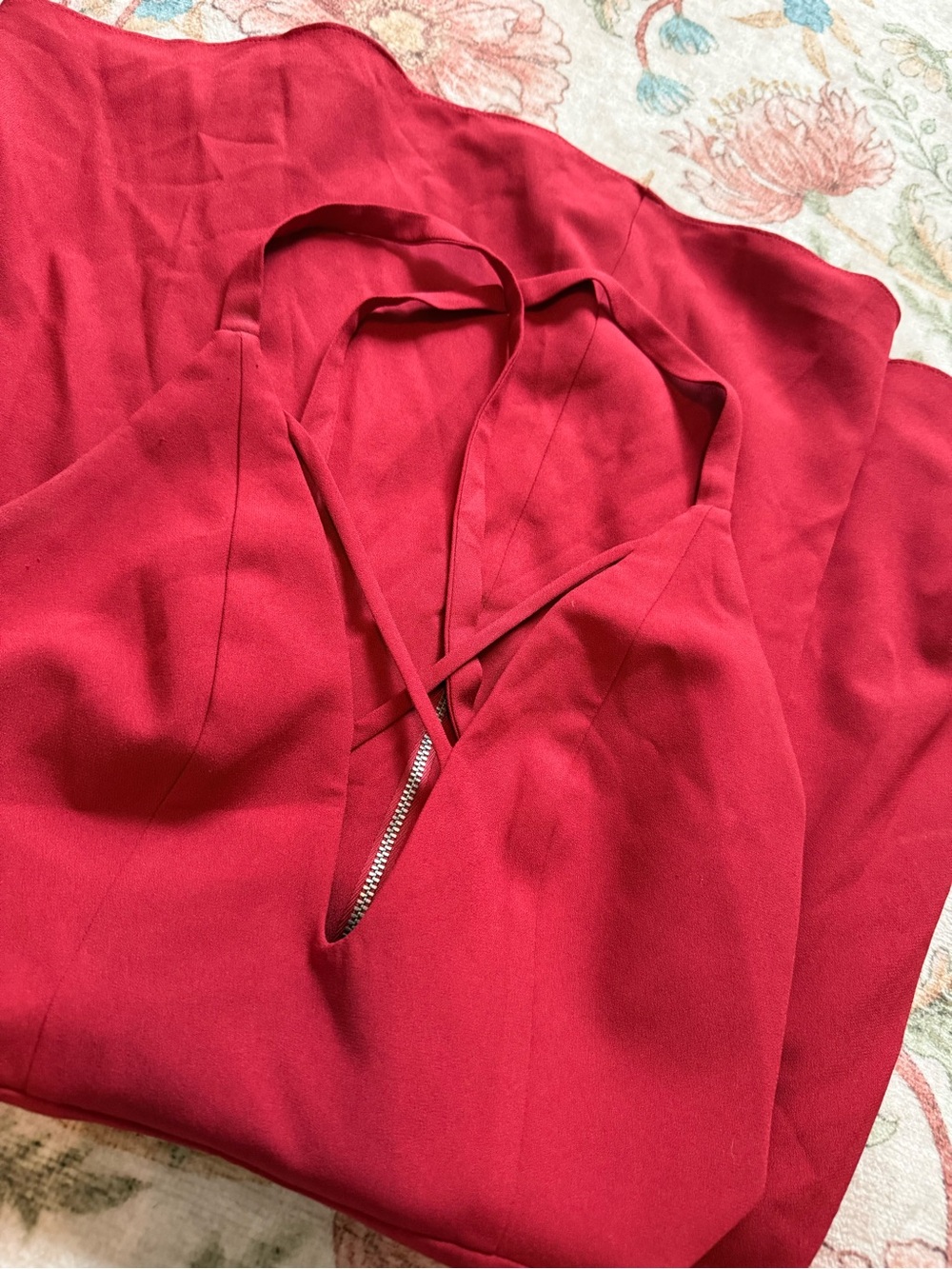 NBD X NAVEN TWINS mini red dress - Picture 5 of 6